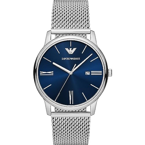 Emporio Armani Herrenuhr quarz/3 Zeiger Uhrwerk datum 42mm Gehäusegröße mit Edelstahlarmband AR11571 von Emporio Armani