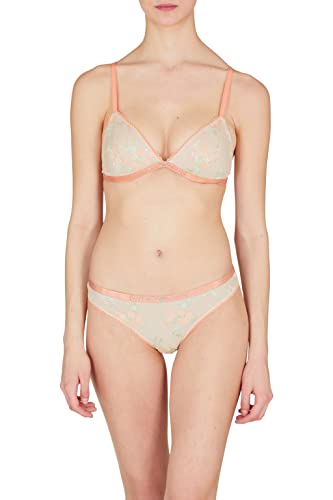 Emporio Armani Women's All Over Embroidery Lace Briefs, Papaya/Flower Gard, L von Emporio Armani