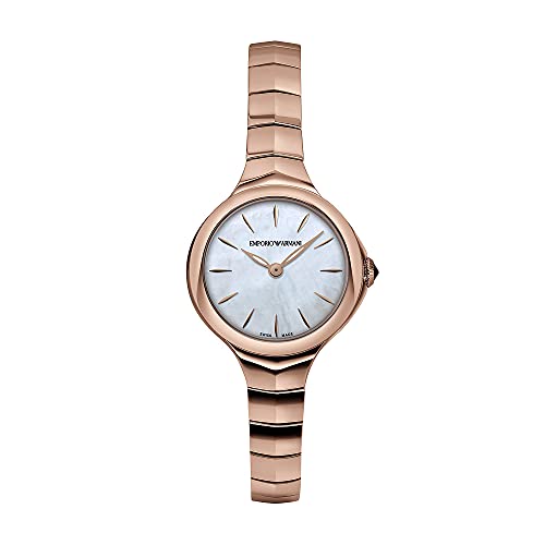 Emporio Armani Swiss Uhr für Damen , Zweizeigerwerk, 25mm Rose Gold Edelstahlgehäuse mit Edelstahlarmband, ARS8007 Emporio Armani Swiss Uhr für Damen , Zweizeigerwerk, 25mm Rose Gold Edelstahlgehäuse mit Edelstahlarmband, ARS8007 von Emporio Armani