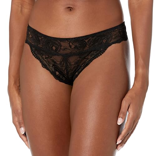 Emporio Armani Women's Brazilian Brief Eternal Lace, Black, Small von Emporio Armani