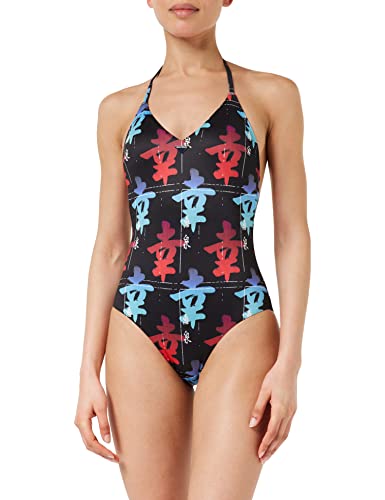 Emporio Armani Women's Dot Foil Lycra One Piece Swimsuit, Lettering, S von Emporio Armani