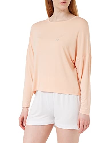 Emporio Armani Women's Fluid Viscose T-Shirt, Apricot, M von Emporio Armani