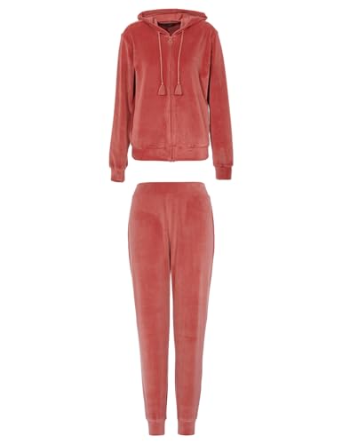 Emporio Armani Women's Full Zip Jacket+Pants Chenille, Cinnamon, Small von Emporio Armani