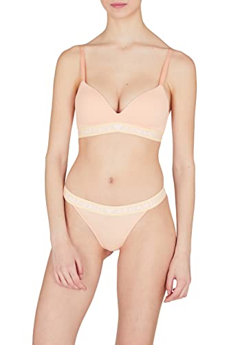 Emporio Armani Women's Icon Logoband Thong Panties, Apricot, XL (2er Pack) von Emporio Armani