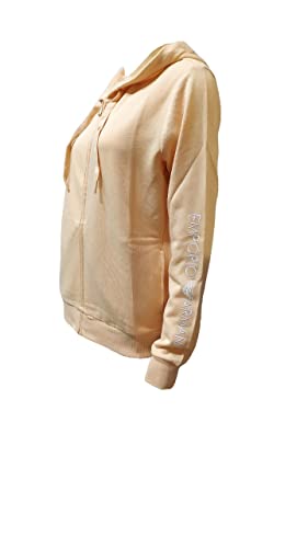 Emporio Armani Women's Iconic Terry Full Zip Jacket, Apricot, XS von Emporio Armani