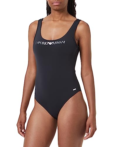 Emporio Armani Women's Logo Lover One Piece Swimsuit, Black, S von Emporio Armani