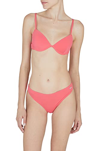 Emporio Armani Women's Logo Lover Sculpture Brief Bikini Set, Coral, L von Emporio Armani