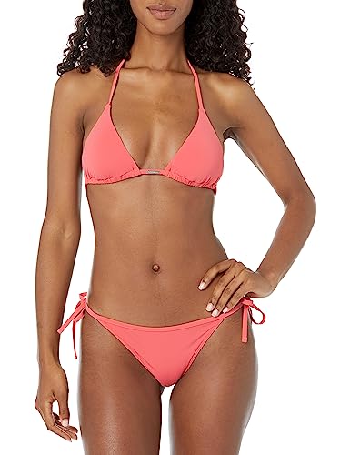 Emporio Armani Women's Logo Lover String Brief Bikini Set, Coral, XS von Emporio Armani