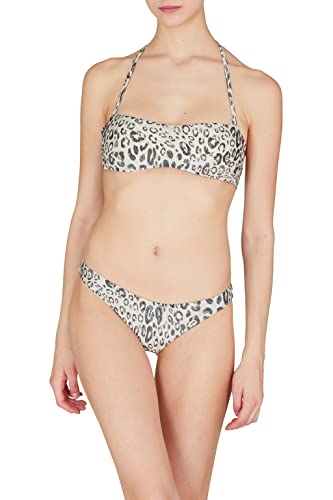 Emporio Armani Women's Lurex Textured Yarn Brazilian Bikini Set, Print Animalier, M von Emporio Armani