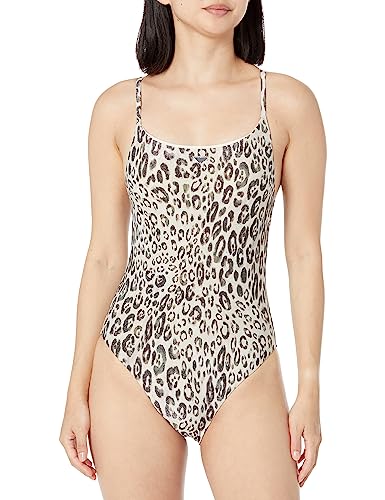 Emporio Armani Women's Lurex Textured Yarn One Piece Swimsuit, Print Animalier, L von Emporio Armani