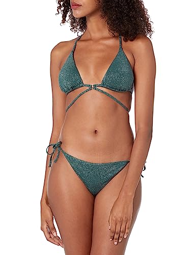 Emporio Armani Women's Lurex Textured Yarn One Piece Swimsuit, Tropical Green, S von Emporio Armani