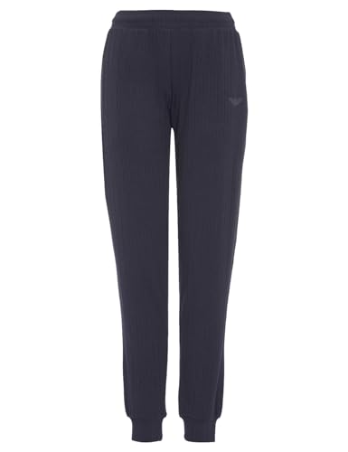 Emporio Armani Women's Pants with Cuffs Ribbed Knit, Marine, X-Large von Emporio Armani