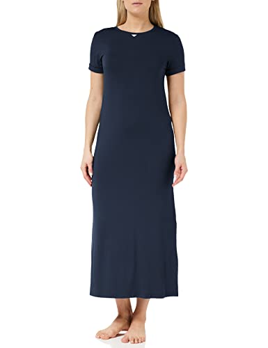 Emporio Armani Women's Stretch Viscose Long Dress, Marine, XS von Emporio Armani