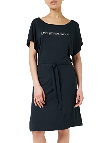 Emporio Armani Women's Stretch Viscose Short Dress, Black, XS von Emporio Armani