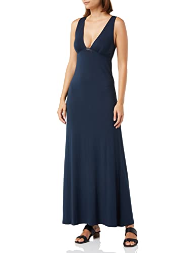 Emporio Armani Women's Stretch Viscose Short Long Dress, Marine, L von Emporio Armani