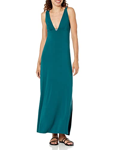 Emporio Armani Women's Stretch Viscose Short Long Dress, Tropical Green, M von Emporio Armani