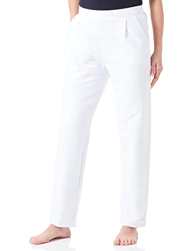 Emporio Armani Women's Textured Terry Pants, White, L von Emporio Armani