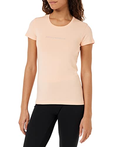 Emporio Armani Women's with Logo T-Shirt, Apricot, XS von Emporio Armani