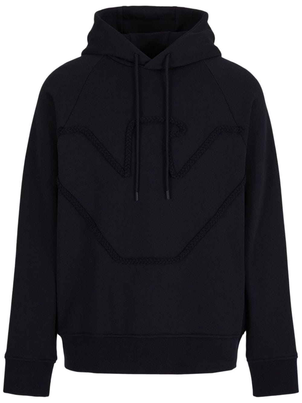 Emporio Armani Hoodie mit Logo-Prägung - Schwarz von Emporio Armani