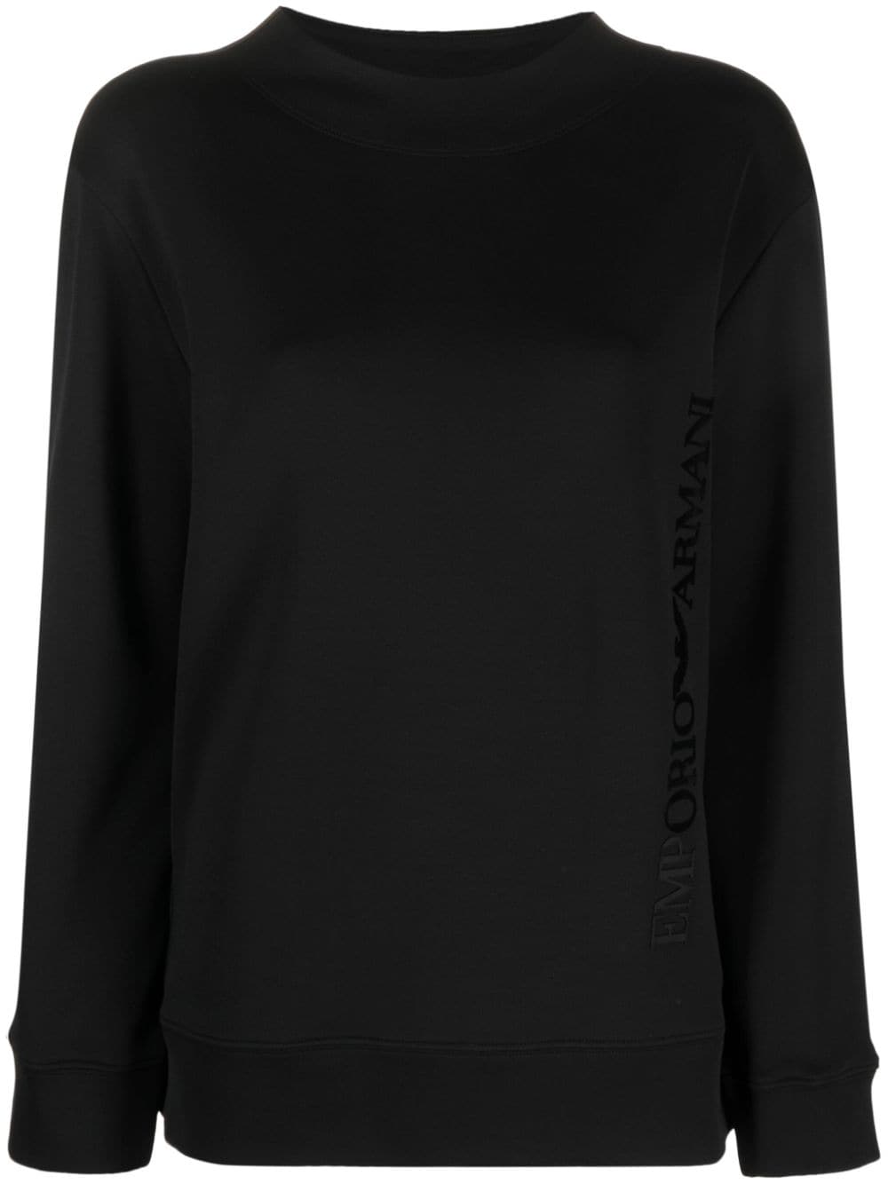 Emporio Armani Sweatshirt mit Logo-Prägung - Schwarz von Emporio Armani