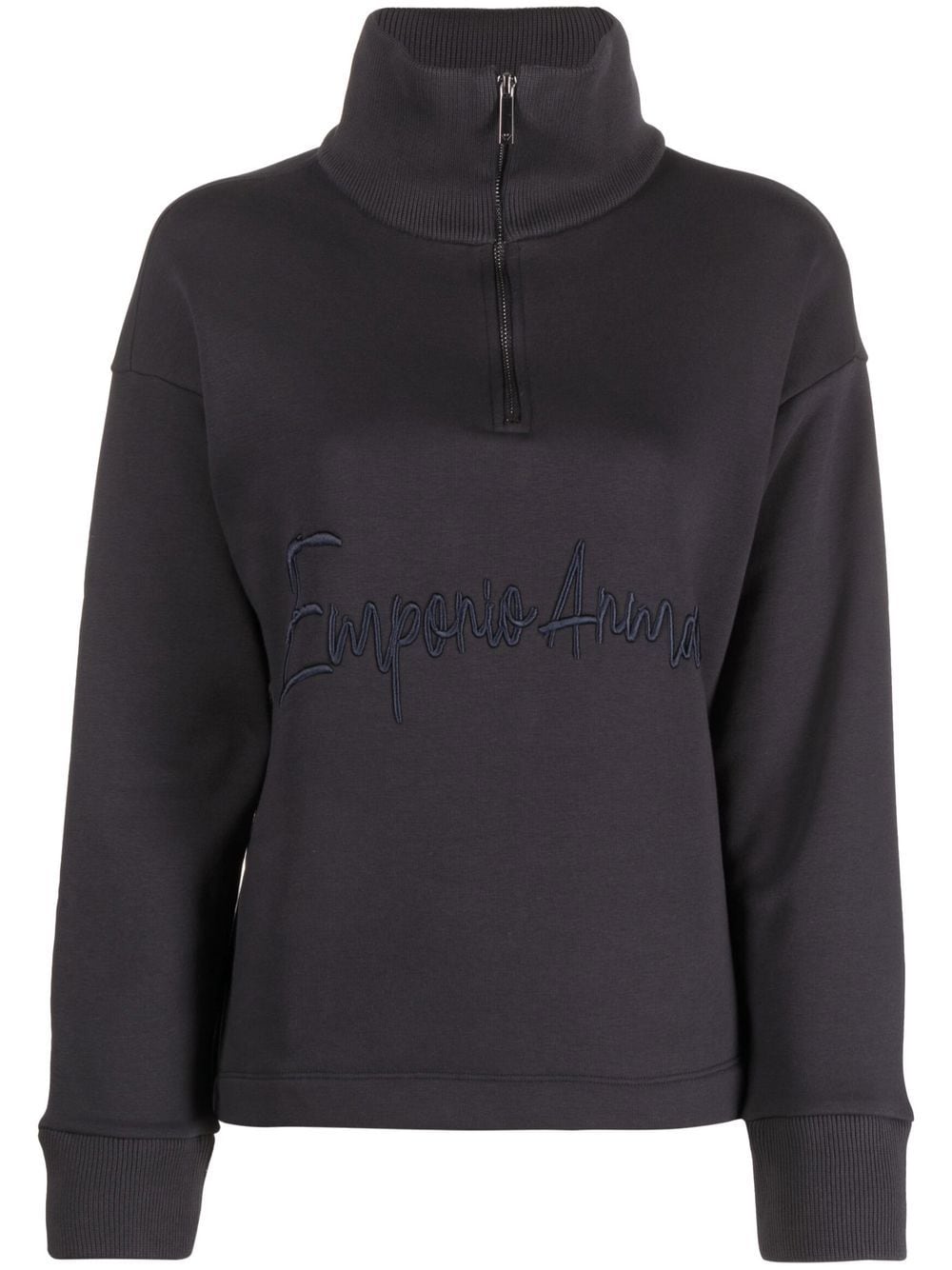 Emporio Armani Sweatshirt mit Reißverschluss - Blau von Emporio Armani