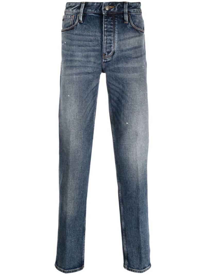 Emporio Armani Tapered-Jeans mit Logo-Patch - Blau von Emporio Armani