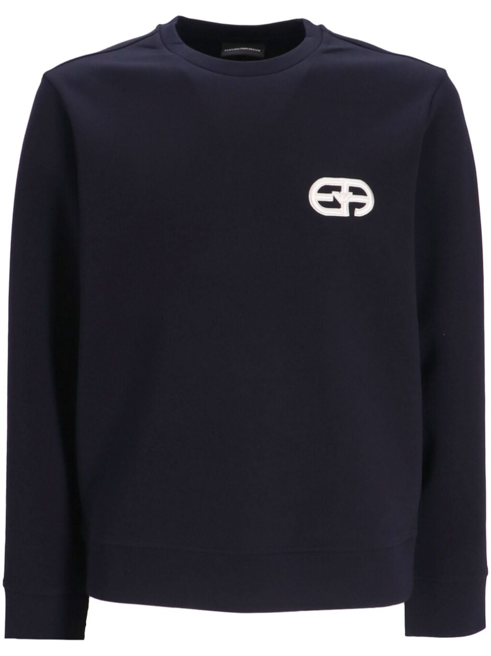 Emporio Armani Sweatshirt mit Logo-Patch - Blau von Emporio Armani