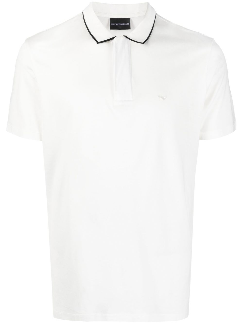 Emporio Armani Poloshirt mit Logo-Patch - Weiß von Emporio Armani