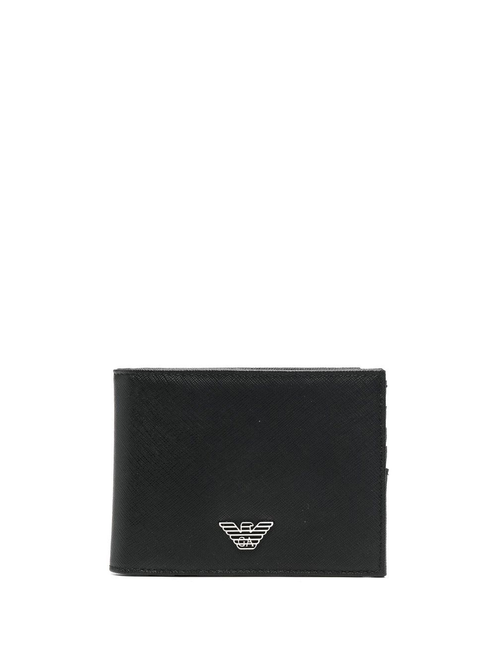 Emporio Armani Portemonnaie mit Logo-Schild - Schwarz von Emporio Armani