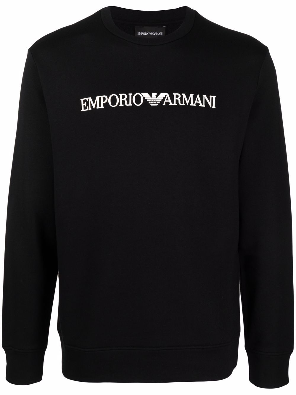 Emporio Armani Sweatshirt mit Logo-Print - Schwarz von Emporio Armani