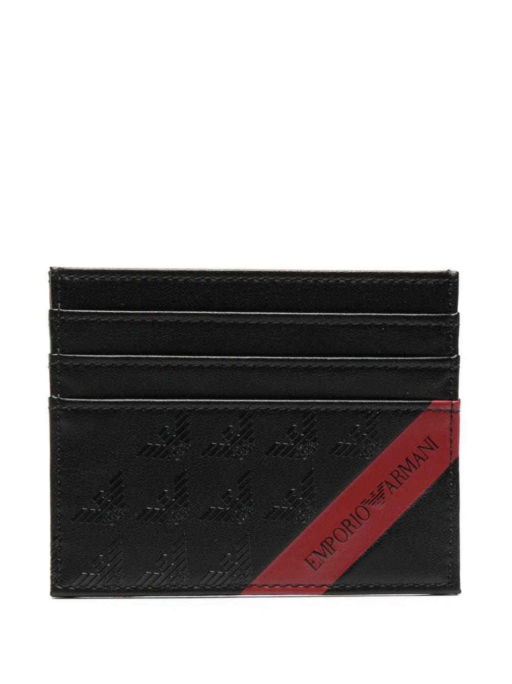 Emporio Armani Kartenetui aus Faux-Leder - Schwarz von Emporio Armani