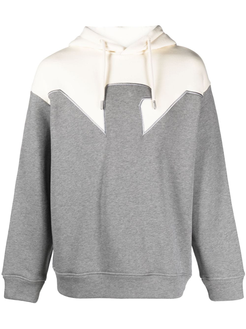 Emporio Armani Hoodie mit Kontrasteinsatz - Grau von Emporio Armani