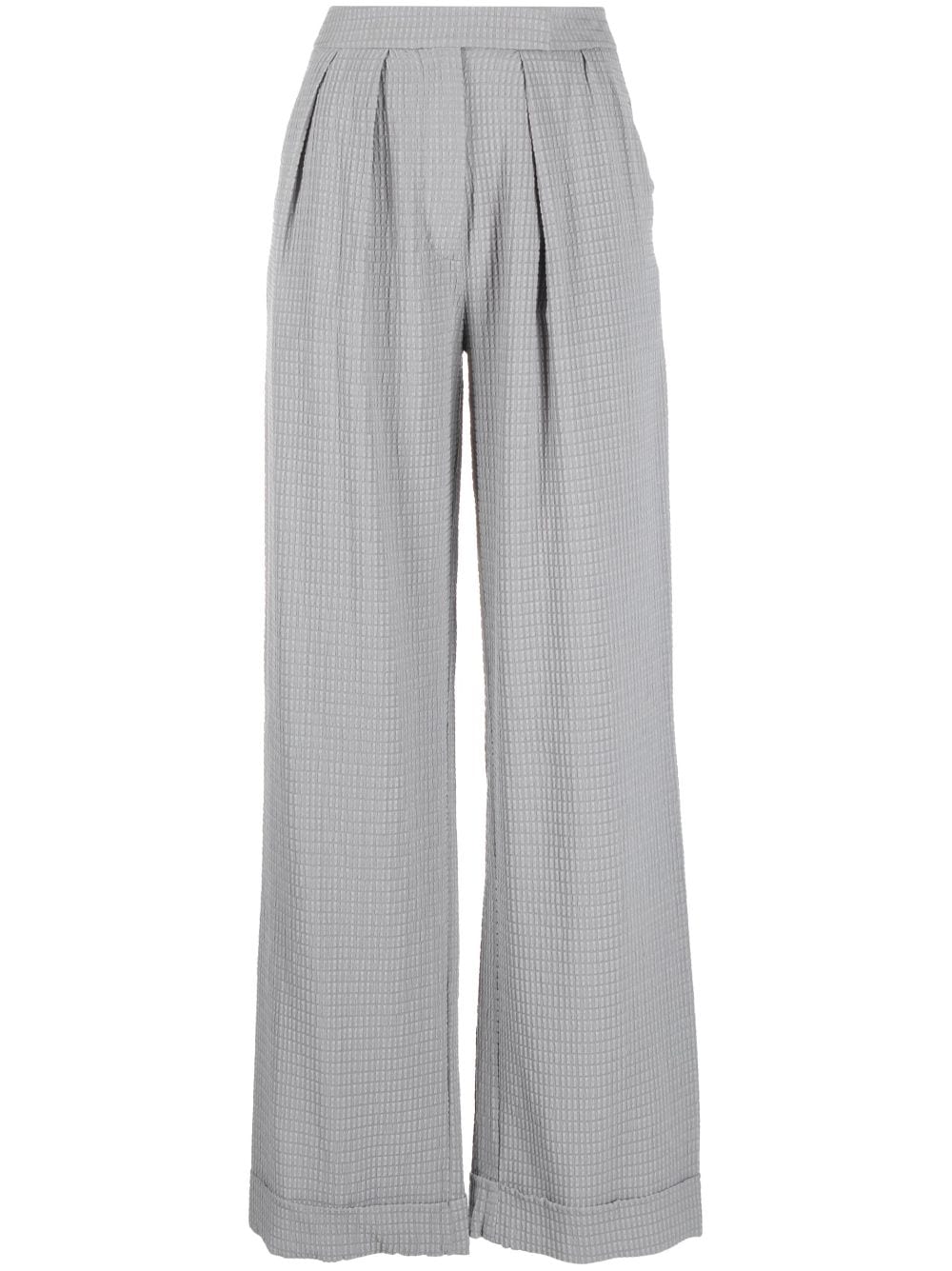 Emporio Armani Hose mit Waffelstrick - Grau von Emporio Armani