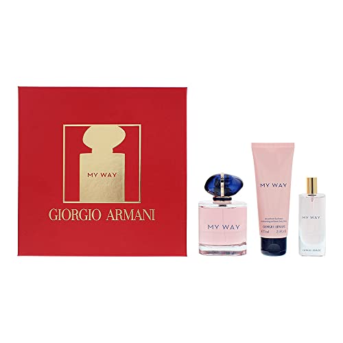 Giorgio Armani My Way 3-teiliges Geschenkset: Eau de Parfum 90 ml – Eau de Parfum 15 ml – Body Lotion 75 ml von Giorgio Armani