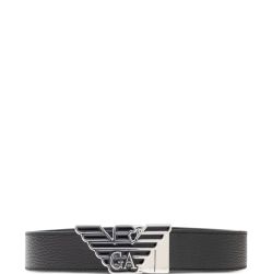 Wendbarer Schwarzer Leder-gürtel Von Emporio Armani von Emporio Armani