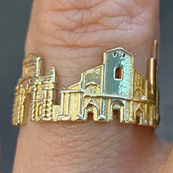 Bologneser Skyline Ring Sterlingsilber Stadtbild Statement Schmuck Bologneser Skyline Ring Sterlingsilber Stadtbild Statement Schmuck von EmporioDesign