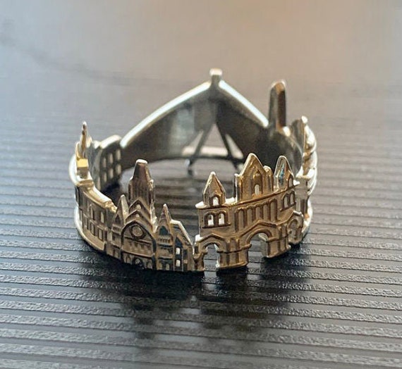 Boston Skyline Ring Sterling Silber Stadtansicht Statement Ring Boston Skyline Ring Sterling Silber Stadtansicht Statement Ring von EmporioDesign