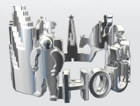 Houston Skyline Ring Texas Stadtbild Schmuck - Sterling Silber Oder Messing Houston Skyline Ring Texas Stadtbild Schmuck - Sterling Silber Oder Messing von EmporioDesign