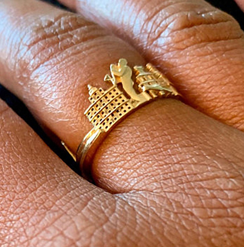 New Orleans Skyline Ring Sterlingsilber Stadtbild Statement Schmuck New Orleans Skyline Ring Sterlingsilber Stadtbild Statement Schmuck von EmporioDesign