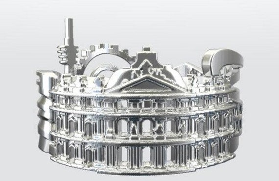 Stuttgart Skyline Ring Sterlingsilber Stadtansicht Statement-Schmuck Stuttgart Skyline Ring Sterlingsilber Stadtansicht Statement-Schmuck von EmporioDesign