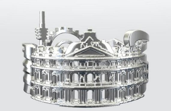 Stuttgart Skyline Ring Sterlingsilber Stadtansicht Statement-Schmuck Stuttgart Skyline Ring Sterlingsilber Stadtansicht Statement-Schmuck von EmporioDesign