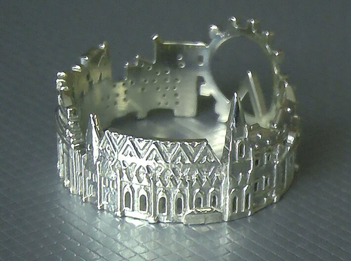 Wien Skyline Ring Sterling Silber Stadtansicht Statement Ring Wien Skyline Ring Sterling Silber Stadtansicht Statement Ring von EmporioDesign