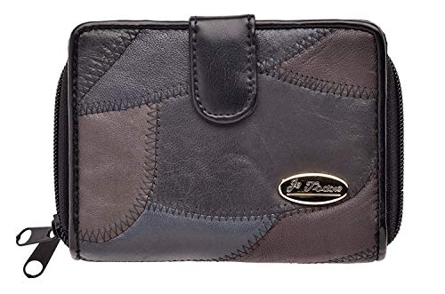 Damen Leder Geldbörse Hohe Qualität Luxus Design Von Lorenz In 5 Farben 4621 - Durchschnitt, Mehrfarbig von Emporium Leather