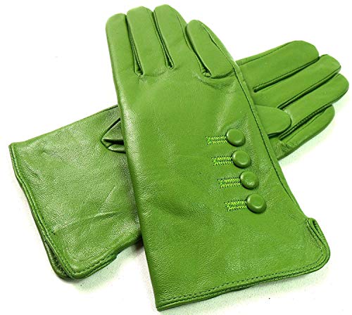 Damen Premium Qualität Original Superweich Leder Handschuhe Kunstpelz Futter Winter Alltag Warm - Leuchtend Grün, S Damen Premium Qualität Original Superweich Leder Handschuhe Kunstpelz Futter Winter Alltag Warm - Leuchtend Grün, S von Emporium Leather