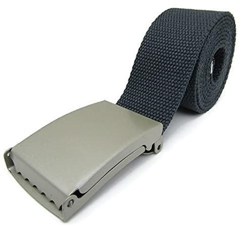 Leather Emporium Leinengürtel für bis zu 132 cm, dunkelgrau, One size Leather Emporium Leinengürtel für bis zu 132 cm, dunkelgrau, One size von Emporium Leather