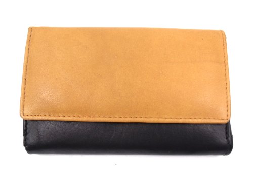 The Leather Emporium Herren Geldbörse Ranger 1204, Orange/Abendrot im Zickzackmuster (Sunset Chevron), Einheitsgröße von Emporium Leather