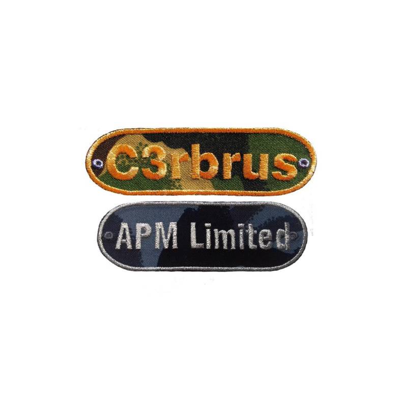 Personalisierung Patch Abzeichen Eisen-Aufnäher 1x Aufnäher/Patch Gestickt von EmbroideredPatchUK