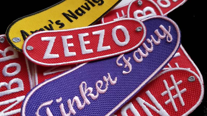 Personalisierung Patch Abzeichen Eisen-Aufnäher 1x Aufnäher/Patch Gestickt von EmbroideredPatchUK