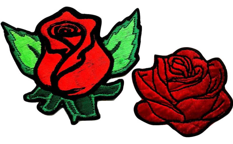 Rose Eisen Auf See Patch Badge Aufnäher Motiv Bestickt Aus Aufnähen von EmbroideredPatchUK