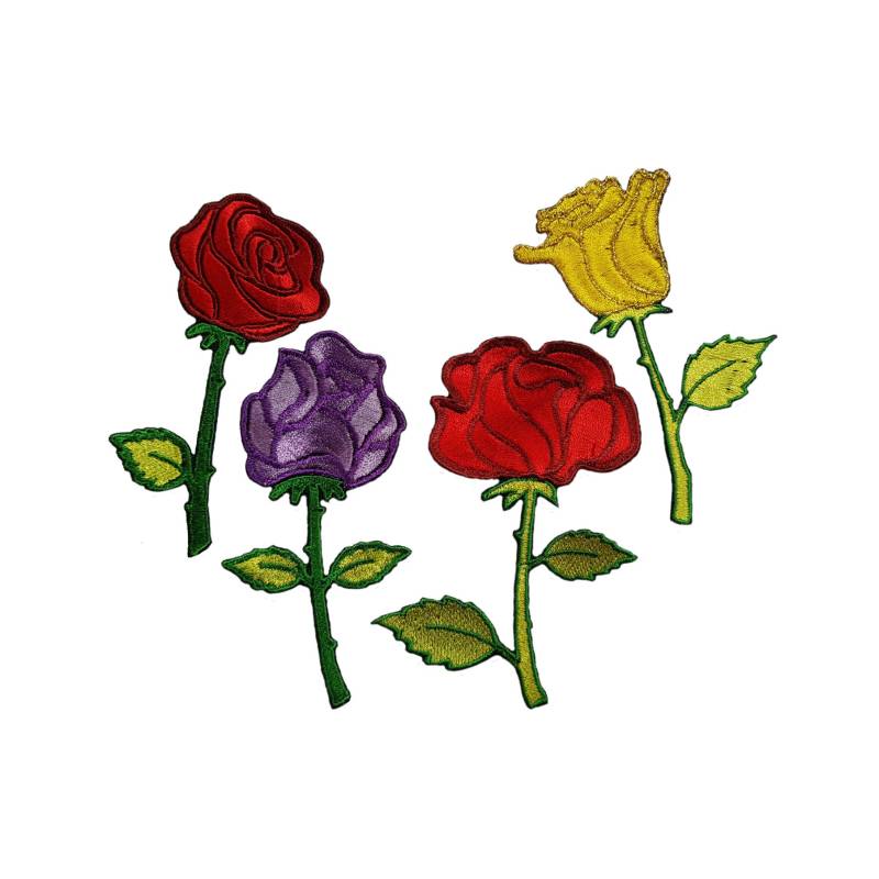 Rosen Eisen Auf See Patch Badge Aufnäher Motiv Bestickt Aus Aufnähen von EmbroideredPatchUK